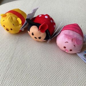 Disney Tsum Tsum Mini Plush - Pooh, Piglet, Minnie